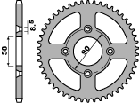PBR rozeta zadní 4463 37 F HONDA CRF 50 04-16, XR 50 00-07 (JTR1213.37) (MADE IN ITALY)